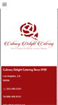 Mobile Screenshot of culinarydelightcatering.com